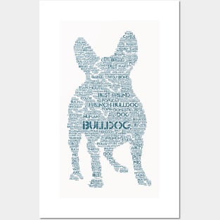 French Bulldog Animal Pet Text Word Cloud Posters and Art